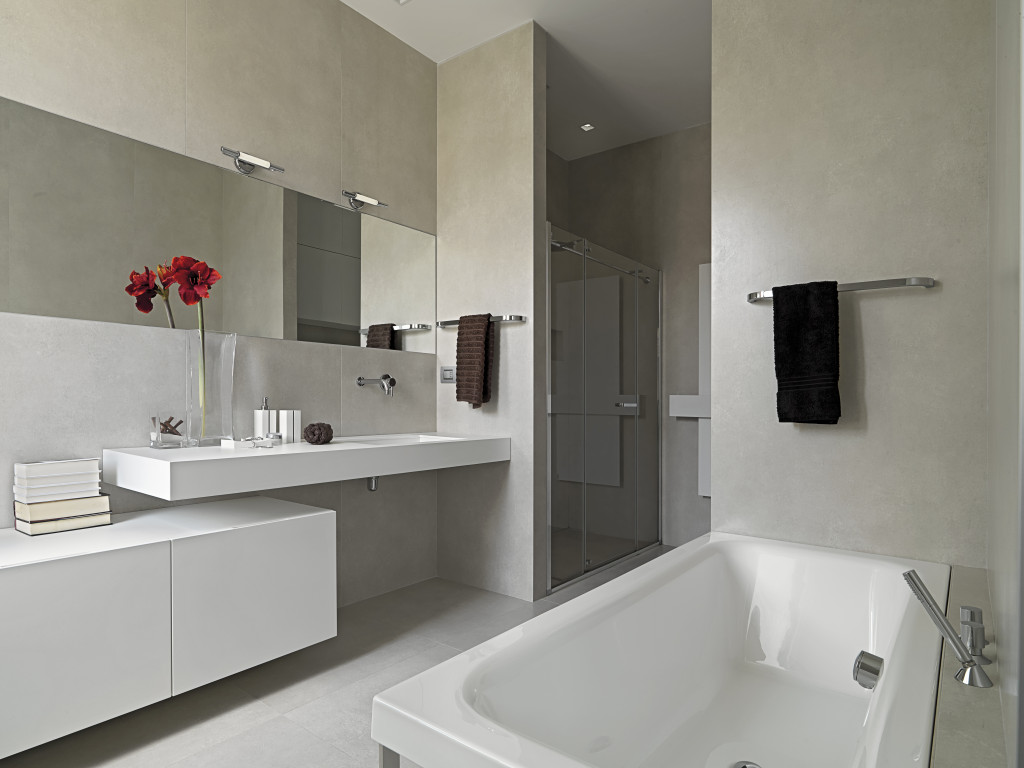 A well-renovated bathroom