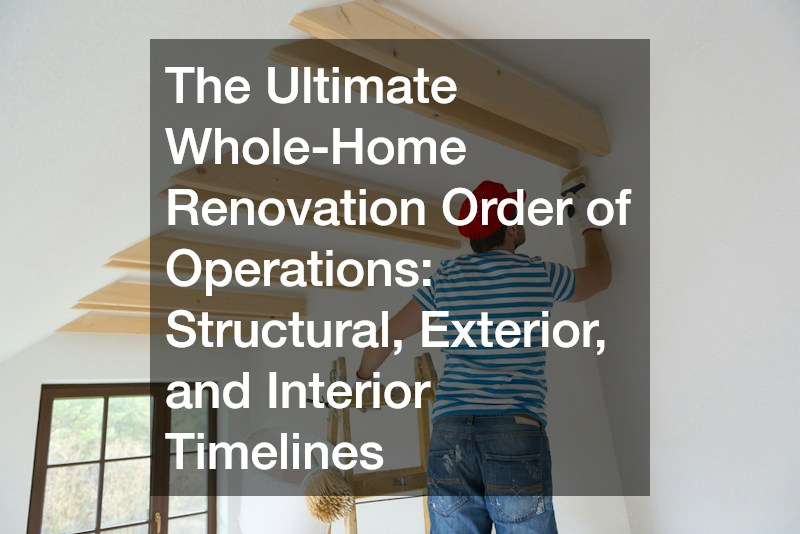 The Ultimate Whole-Home Renovation Order of Operations  Structural, Exterior, and Interior Timelines